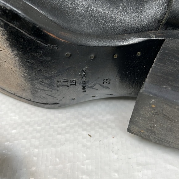 R13 TALL HALF HARNESS COWBOY BOOT IN BLACK SIZE 38, 8 Offers Accepted - Picture 10 of 17